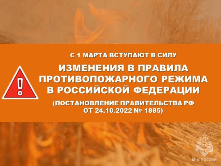 Изменения в Правила противопожарного режима. Изменения в Правила противопожарного режима.